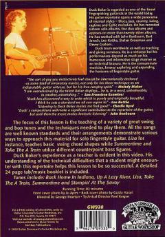 Fingerstyle Jazz Guitar Swing To Bop von Duck Baker 