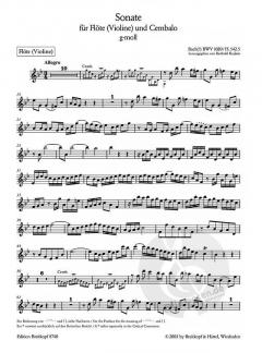 Sonate in g-Moll BWV 1020 von Johann Sebastian Bach 