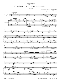 Violoncellokonzert a-moll Wq 170 von Carl Philipp Emanuel Bach im Alle Noten Shop kaufen