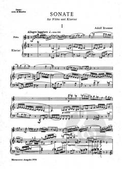 Sonate für Flöte und Klavier von Adolf Brunner im Alle Noten Shop kaufen