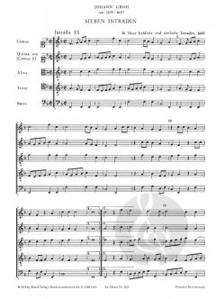 Neue liebliche und zierliche Intraden (Johann Groh) 