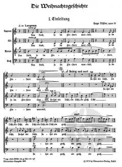 Die Weihnachtsgeschichte op. 10 (Hugo Distler) 