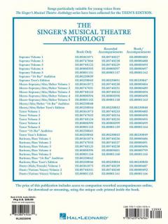 The Singer's Musical Theatre Anthology: Teen's Edition 