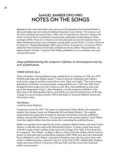 65 Songs von Samuel Barber 