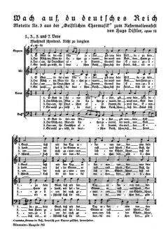 Wach auf, du deutsches Reich op. 12/3 (Hugo Distler) 