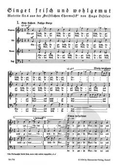 Singet frisch und wohlgemut op. 12/4 (Hugo Distler) 
