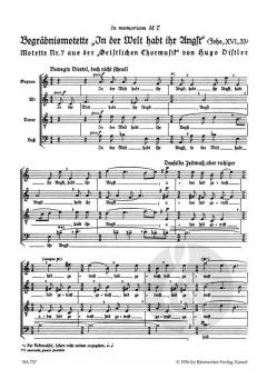 In der Welt habt ihr Angst op. 12/7 (Hugo Distler) 