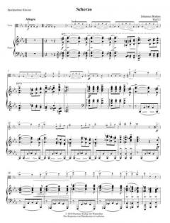Scherzo aus der F-A-E-Sonate c-Moll WoO 2 von Johannes Brahms 