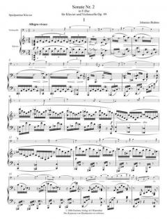 Sonate F-Dur für Klavier und Violoncello Op. 99 von Johannes Brahms im Alle Noten Shop kaufen