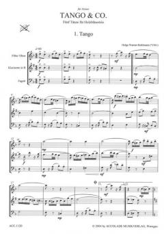 Tango And Co von Helga Warner-Buhlmann für Holzbläser Trio im Alle Noten Shop kaufen