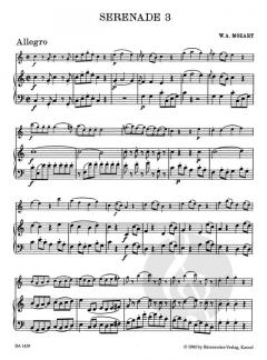 Serenaden KV 439b - Heft 3 (W.A. Mozart) 