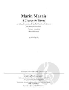 4 Character Pieces von Marin Marais 