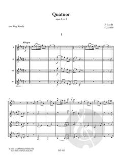 Quatuor Op. 2, No. 2 von Joseph Haydn 