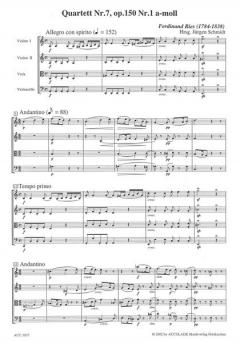 Quartett A-Moll Op. 150/1 von Franz Ries 