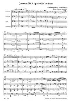 Quartett E-Moll Op. 150/2 von Franz Ries 