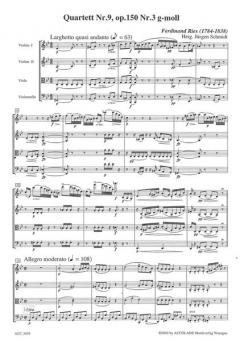 Quartett G-Moll Op. 150/3 von Franz Ries 