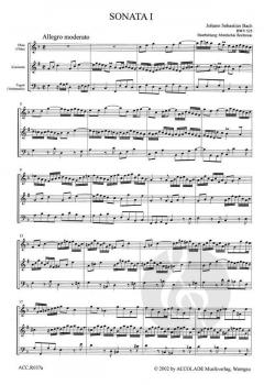 6 Triosonaten Band 1 von Johann Sebastian Bach für Holzbläser Trio im Alle Noten Shop kaufen