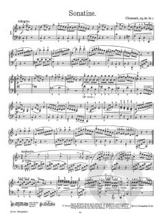 32 Sonatinen, Rondos und Vortragsstücke Band 1 von Muzio Clementi 