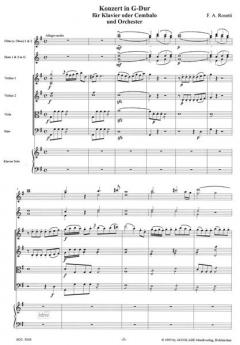 Concerto G-Dur für Klavier und Orchester von Antonio Rosetti 