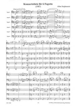 Konzertstück für 6 Fagotte (Allan Stephenson) 