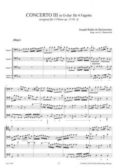 Concerto G-Dur Op. 15/3 (Joseph Bodin de Boismortier) 