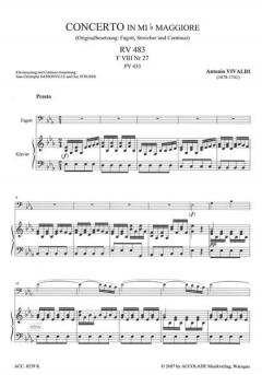 Concerto Es-Dur RV 483 PV 433 F 8/27 T 273 (Antonio Vivaldi) 