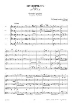 Divertimento 1 B-Dur KV 439A (Wolfgang Amadeus Mozart) 
