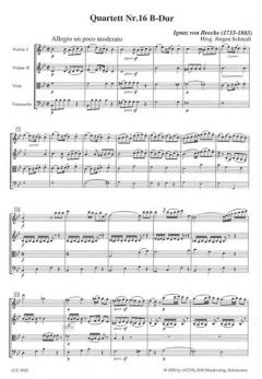 Quartett 16 B-Dur von Ignaz von Beecke 