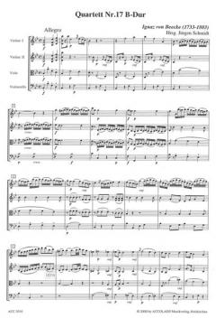 Quartett 17 B-Dur von Ignaz von Beecke 