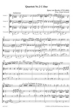 Quartett 2 C-Dur von Ignaz von Beecke 