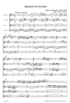 Quartett 5 Es-Dur von Ignaz von Beecke 