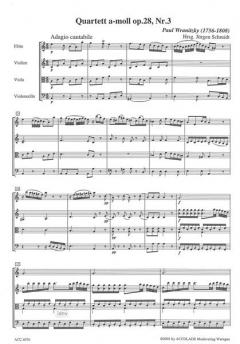 Quartett A-Moll Op. 28/3 (Paul Wranitzky) 