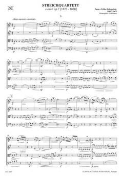 Quartett E-Moll Op. 7 von Ignacy Feliks Dobrzynski 