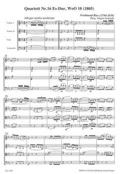 Quartett Es-Dur Woo 10 von Franz Ries 