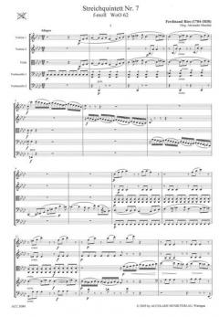 Quintett 7 F-Moll Woo 62 von Ferdinand Ries 