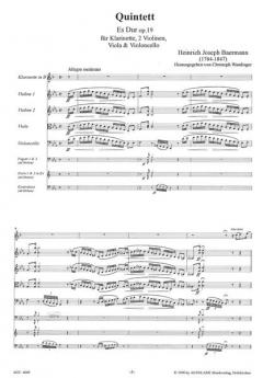 Quintett Es-Dur Op. 19 (Heinrich Joseph Baermann) 