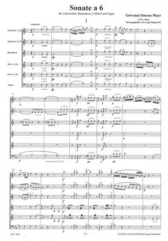 Sextett Es-Dur von Johann Simon Mayr 