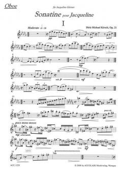 Sonatine Pour Jacqueline Op. 21 