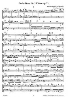 6 Duos Op. 33 Band 1 von Paul Wranitzky 