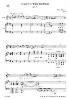 Allegro Op. 34 von John Simon 
