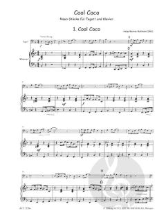 Cool Coco : 9 Vortragsstücke - für Fagott und Klavier 