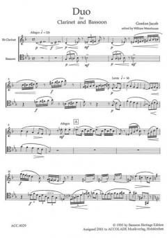 Duo von Gordon Jacob für Holzbläser Duo im Alle Noten Shop kaufen