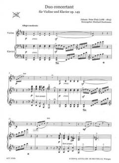 Duo Concertant Op. 149 von Johann Peter Pixis 