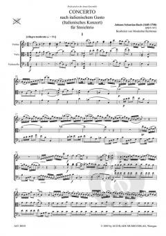 Italienisches Konzert BWV 971 von Johann Sebastian Bach 