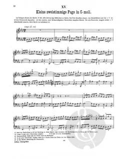Kleine Präludien und Fughetten von Johann Sebastian Bach 