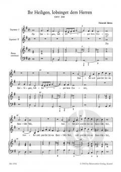 Kleine geistliche Konzerte Heft 6 von Heinrich Schütz 