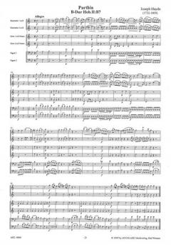 Parthia HOB 2:B7 für Bläsersextett (Joseph Haydn) 