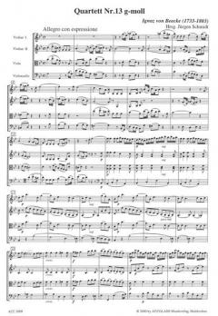 Quartett 13 G-Moll von Ignaz von Beecke 
