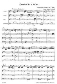Quartett 14 A-Dur von Ignaz von Beecke 