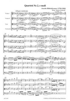 Quartett 2 C-Moll von Anselm Hüttenbrenner 